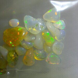 20ctw Ethiopian Opal JTV Parcel of Free Form Nuggets NIP